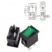 Interruptor Switch  Duplo DPST Iluminado 2 posições - 4 pinos verde