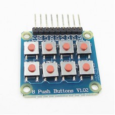 Módulo com 8 botões de pressão para Arduino