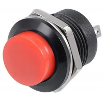 Botão de pressão  16mm - R13-507 vermelho